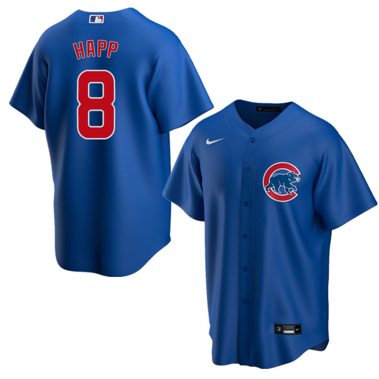 Nike Men #8 Ian Happ Chicago Cubs Baseball Jerseys Sale-Blue